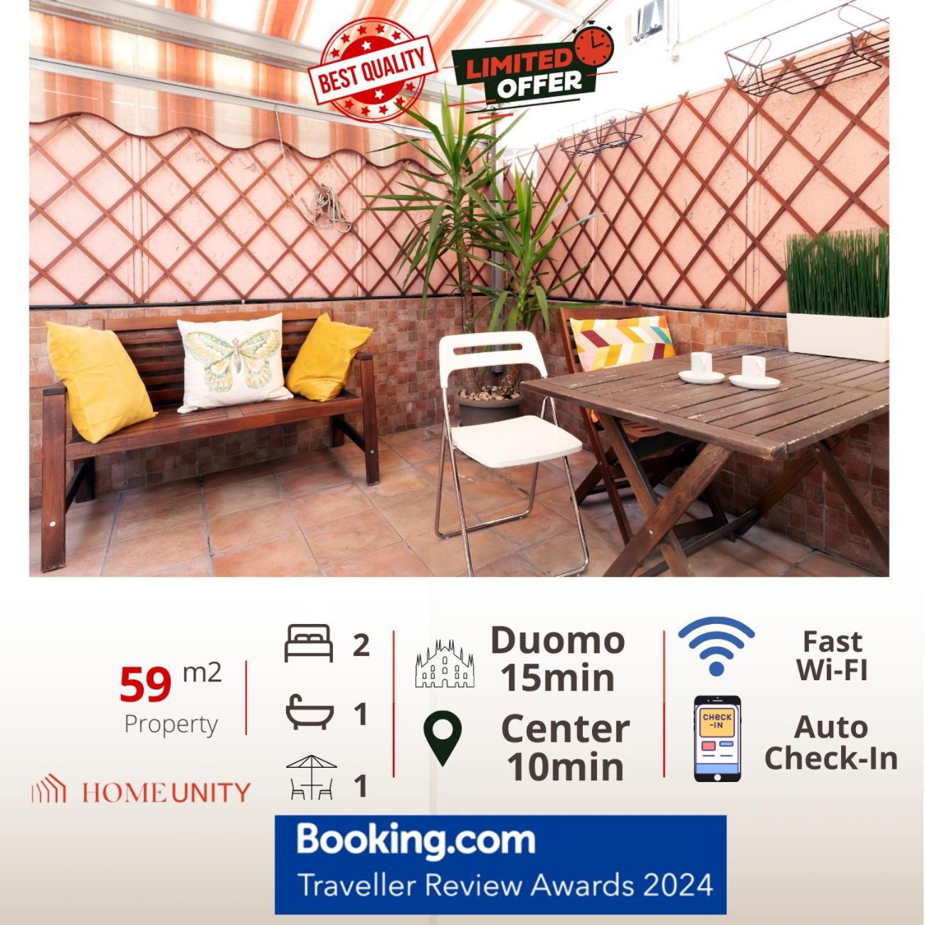 Terrace At 20 Minutes From Duomo - Homeunity Milan Extérieur photo